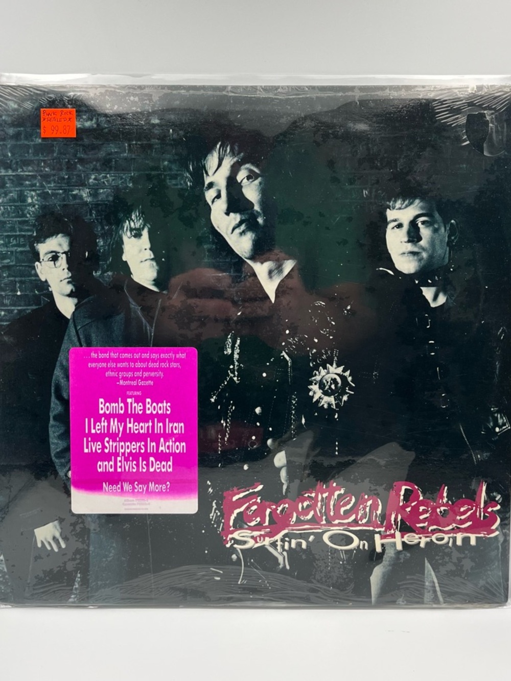 1988 Forgotten Rebels Surfin' On Heroin LP Vinyl Punk Rock Album Enigma *SEALED*